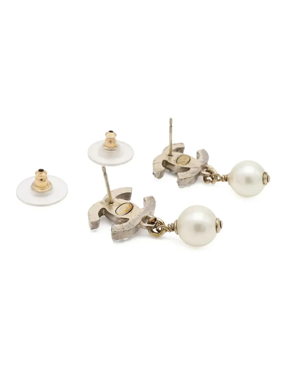 Chanel Cc Logo Earrings Metal #357826C64B